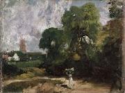 John Constable Stoke-by-Nayland, Suffolk. oil painting